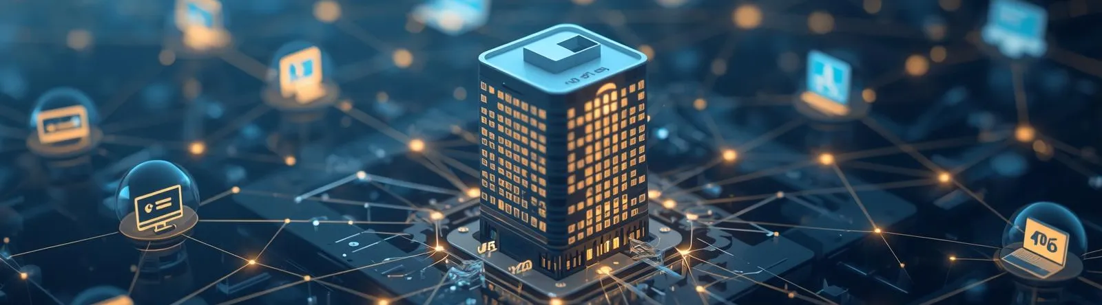 B2B hotel distribution - an image showing how a hotel connects to various platforms, such as retail travel agencies, online travel agencies and the like