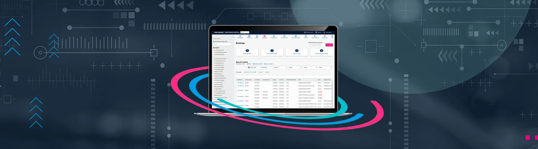 partner portal web header