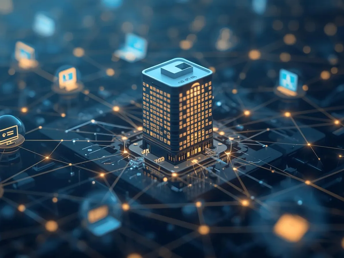 B2B hotel distribution - an image showing how a hotel connects to various platforms, such as retail travel agencies, online travel agencies and the like