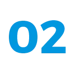 number two blue