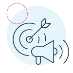 Megaphone and target icon