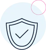 Shield with a positive check on it